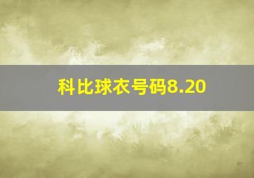 科比球衣号码8.20