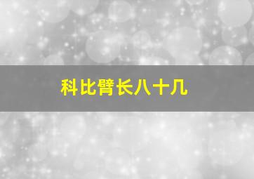 科比臂长八十几