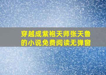 穿越成紫袍天师张天鲁的小说免费阅读无弹窗