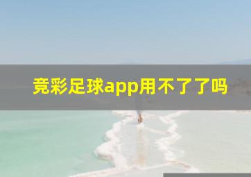 竞彩足球app用不了了吗