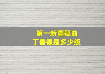 第一新疆舞曲丁善德是多少级