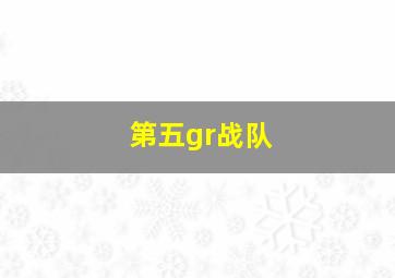 第五gr战队