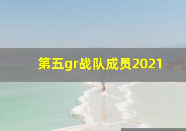 第五gr战队成员2021