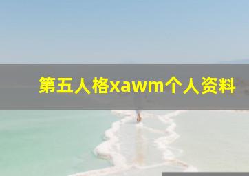 第五人格xawm个人资料