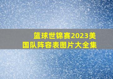 篮球世锦赛2023美国队阵容表图片大全集