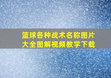 篮球各种战术名称图片大全图解视频教学下载