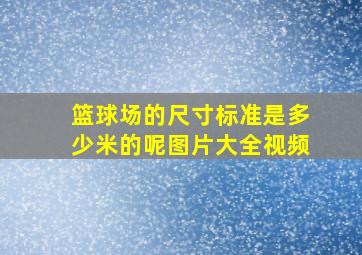 篮球场的尺寸标准是多少米的呢图片大全视频