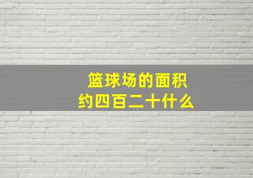 篮球场的面积约四百二十什么