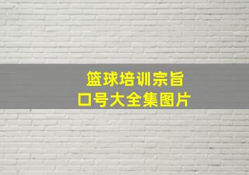 篮球培训宗旨口号大全集图片