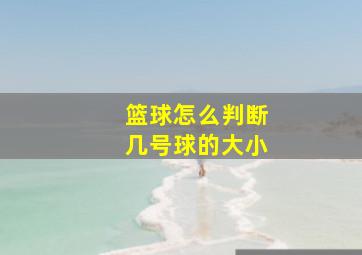 篮球怎么判断几号球的大小