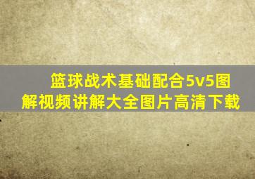 篮球战术基础配合5v5图解视频讲解大全图片高清下载