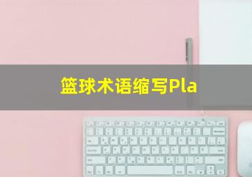 篮球术语缩写Pla