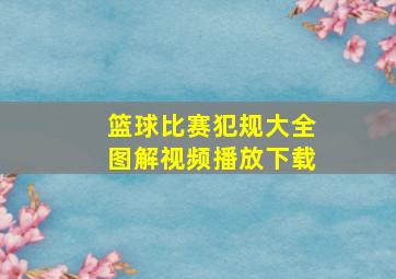 篮球比赛犯规大全图解视频播放下载