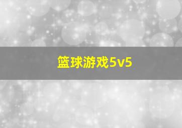 篮球游戏5v5