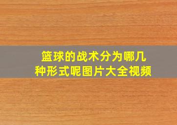 篮球的战术分为哪几种形式呢图片大全视频