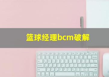 篮球经理bcm破解