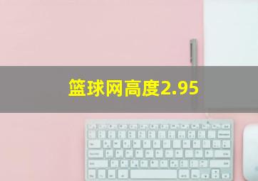 篮球网高度2.95