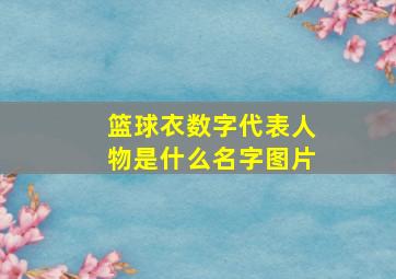 篮球衣数字代表人物是什么名字图片