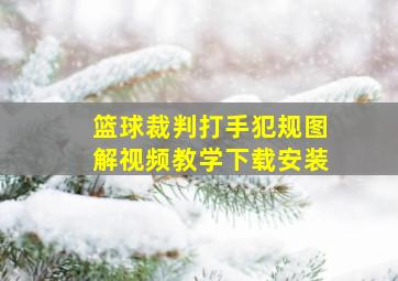 篮球裁判打手犯规图解视频教学下载安装