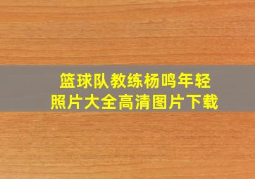 篮球队教练杨鸣年轻照片大全高清图片下载