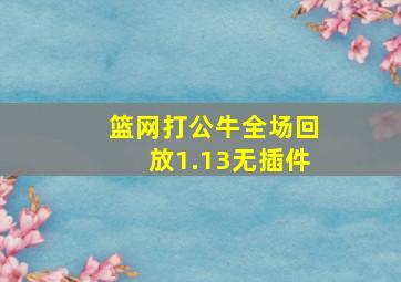 篮网打公牛全场回放1.13无插件