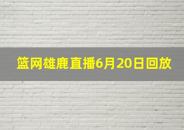 篮网雄鹿直播6月20日回放