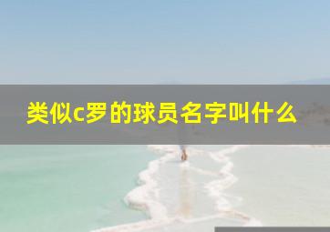 类似c罗的球员名字叫什么