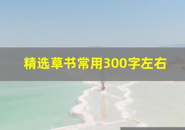 精选草书常用300字左右