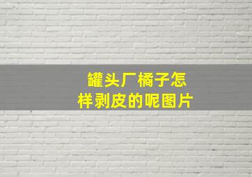 罐头厂橘子怎样剥皮的呢图片