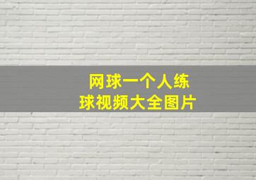 网球一个人练球视频大全图片