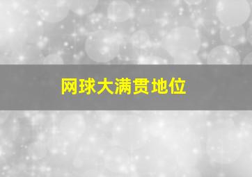 网球大满贯地位