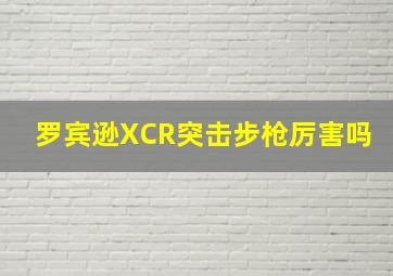 罗宾逊XCR突击步枪厉害吗