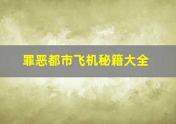 罪恶都市飞机秘籍大全