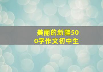 美丽的新疆500字作文初中生