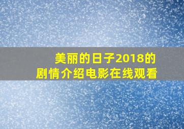 美丽的日子2018的剧情介绍电影在线观看