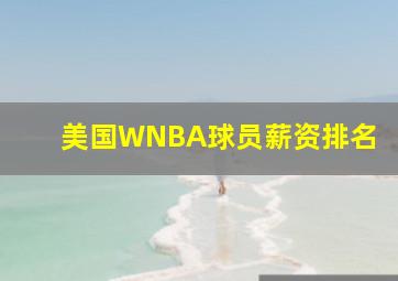 美国WNBA球员薪资排名