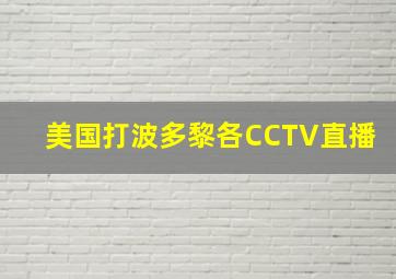 美国打波多黎各CCTV直播