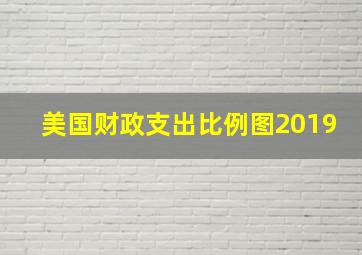 美国财政支出比例图2019