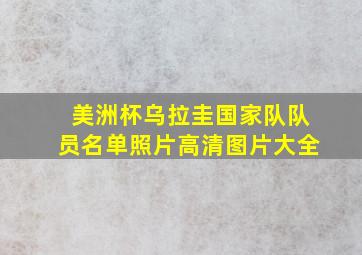 美洲杯乌拉圭国家队队员名单照片高清图片大全