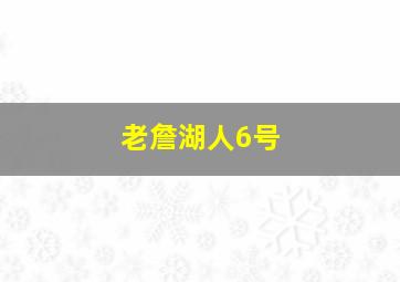 老詹湖人6号