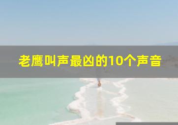 老鹰叫声最凶的10个声音