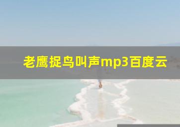 老鹰捉鸟叫声mp3百度云