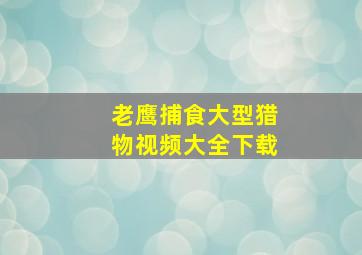 老鹰捕食大型猎物视频大全下载