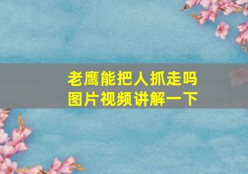 老鹰能把人抓走吗图片视频讲解一下