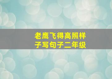 老鹰飞得高照样子写句子二年级