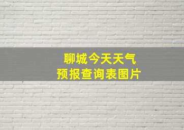 聊城今天天气预报查询表图片