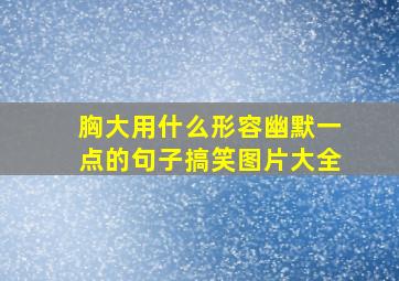 胸大用什么形容幽默一点的句子搞笑图片大全