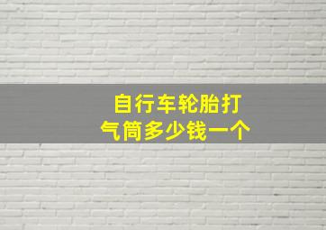 自行车轮胎打气筒多少钱一个