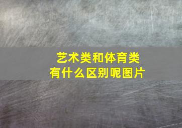 艺术类和体育类有什么区别呢图片