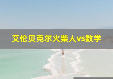 艾伦贝克尔火柴人vs数学